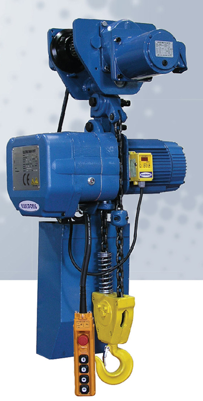 Pa lăng xích điện 7.5 Tấn có con chạy 1 motor nâng hạ 3 đường xích